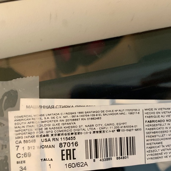 Mango MNG Basics Black Trousers Size 2 - Picture 7 of 8